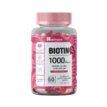 فيتامينات بيوتين بنكهة التوت البري – 60 قطعة لدعم الشعر والبشرة والأظافر