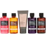 ⁦مجموعة السفر - المسك الأبيض (شامبو، علاج، رغوة تنظيف، غسول للجسم، لوشن للجسم)⁩ - الصورة ⁦2⁩