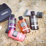 ⁦مجموعة السفر - المسك الأبيض (شامبو، علاج، رغوة تنظيف، غسول للجسم، لوشن للجسم)⁩ - الصورة ⁦3⁩